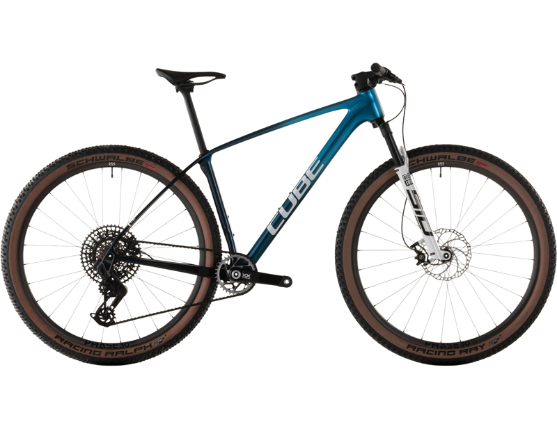 Balfes Bikes Cube Phenix c:68x Race Hardtail Mountain Bike 2026 in Chromeblue | Free postage over £30, £10 off first order, price match & 0% finance.