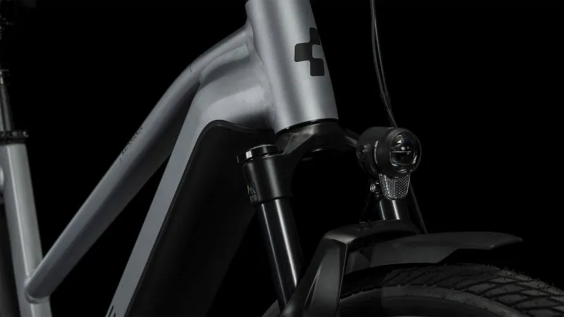 Cube Kathmandu Hybrid SLX 750 Electric Hybrid Bike 2025 in Polar Silver-5