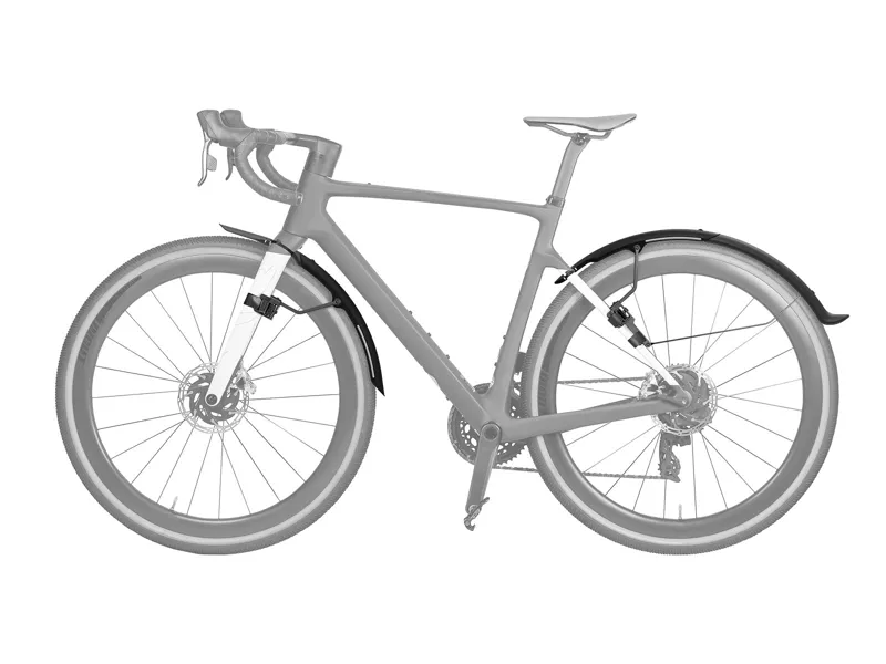 Topeak TetraFender G1 and 2 Gravel Fender Set in Black-1