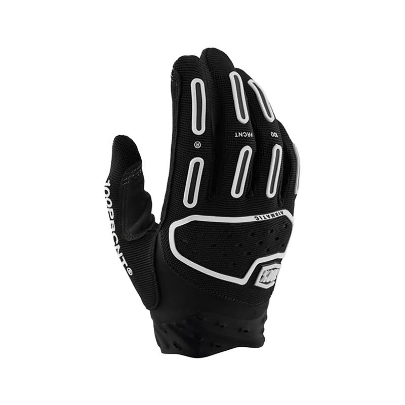 Balfes Bikes 100% Airmatic Full Finger Gloves in Black | Free postage over £30, £10 off first order, price match & 0% finance.