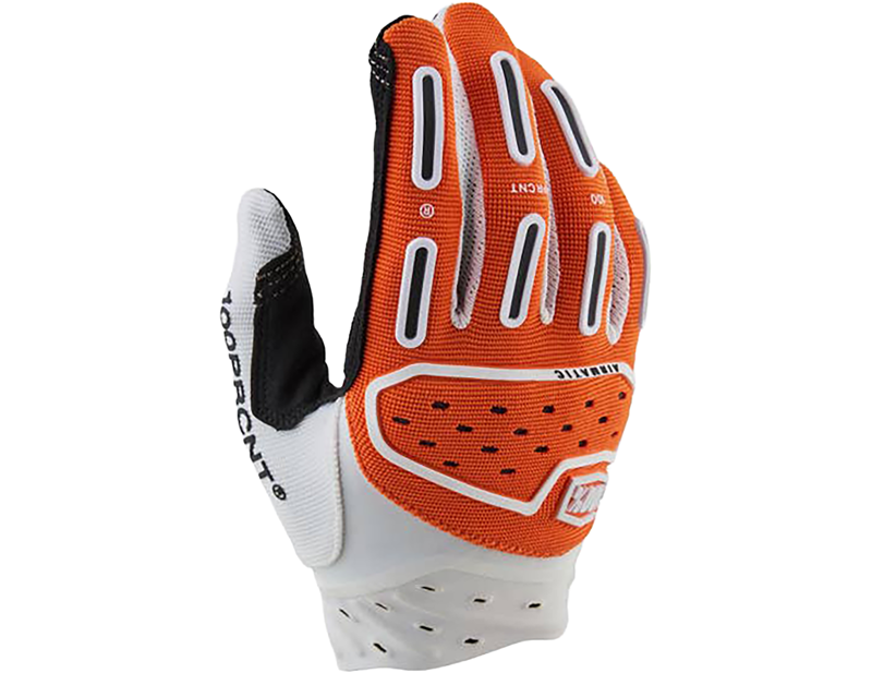 Balfes Bikes 100% Airmatic Full Finger Gloves in Orange | Free postage over £30, £10 off first order, price match & 0% finance.