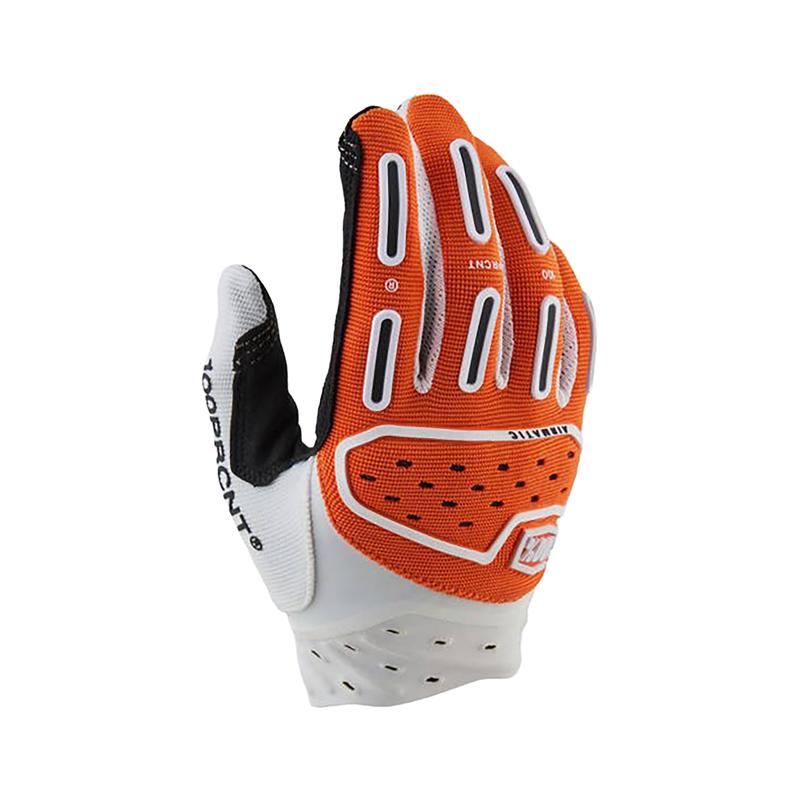Balfes Bikes 100% Airmatic Full Finger Gloves in Orange | Free postage over £30, £10 off first order, price match & 0% finance.