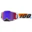 100% Armega HiPER Goggles in United/Mirror Red/Blue Lens