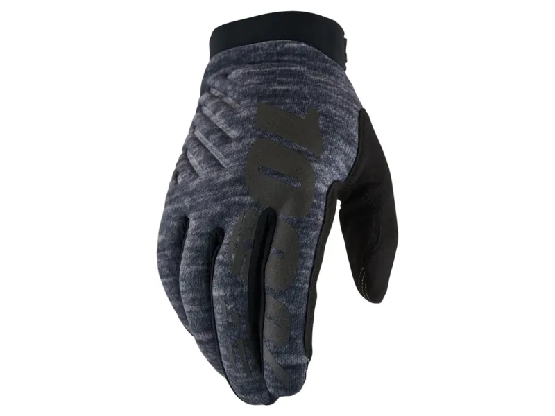 100% Brisker Cold Weather Winter Gloves in Heather Grey