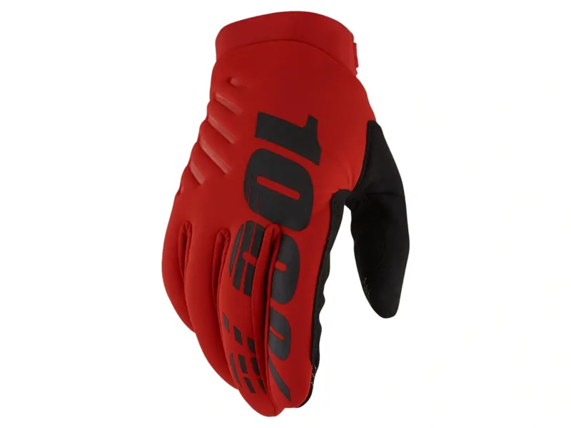 100% Brisker Cold Weather Winter Gloves in Red