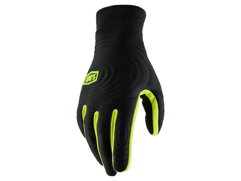 Balfes Bikes 100% Brisker Xtreme Winter Gloves in Black/Fluo Yellow | Free postage over £30, £10 off first order, price match & 0% finance.