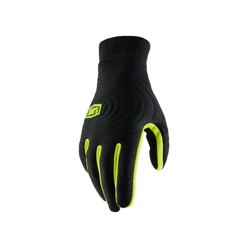 Balfes Bikes 100% Brisker Xtreme Winter Gloves in Black/Fluo Yellow | Free postage over £30, £10 off first order, price match & 0% finance.