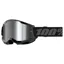 100% Strata 2 Mirrored Lens Goggles in Black / Silver