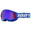 100% Strata 2 Mirrored Lens Goggles in Blue / Red to Blue