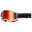 100% Strata 2 Mirrored Lens Goggles in Grey / Red
