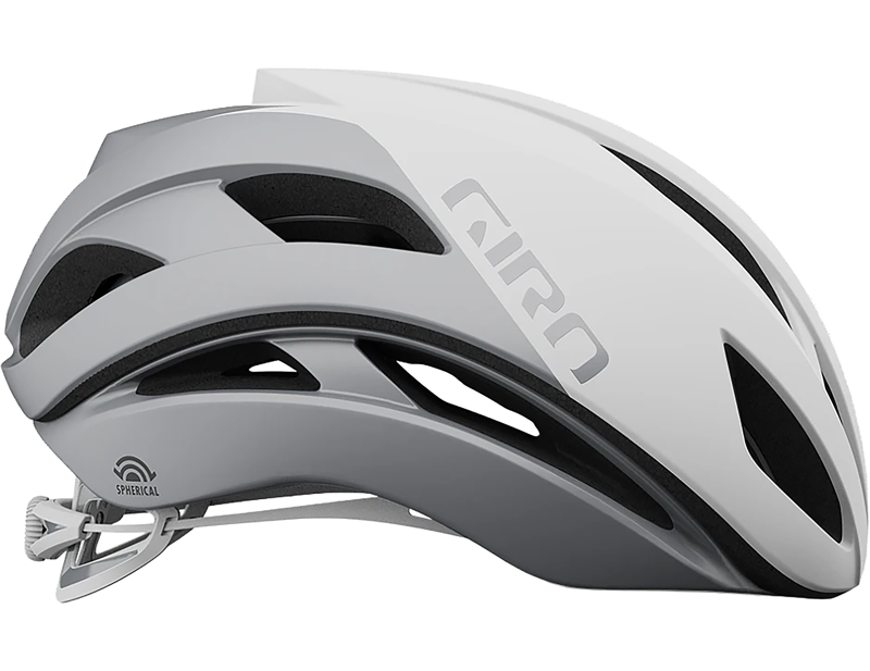 Giro Eclipse Spherical Road Helmet in White/Silver-2