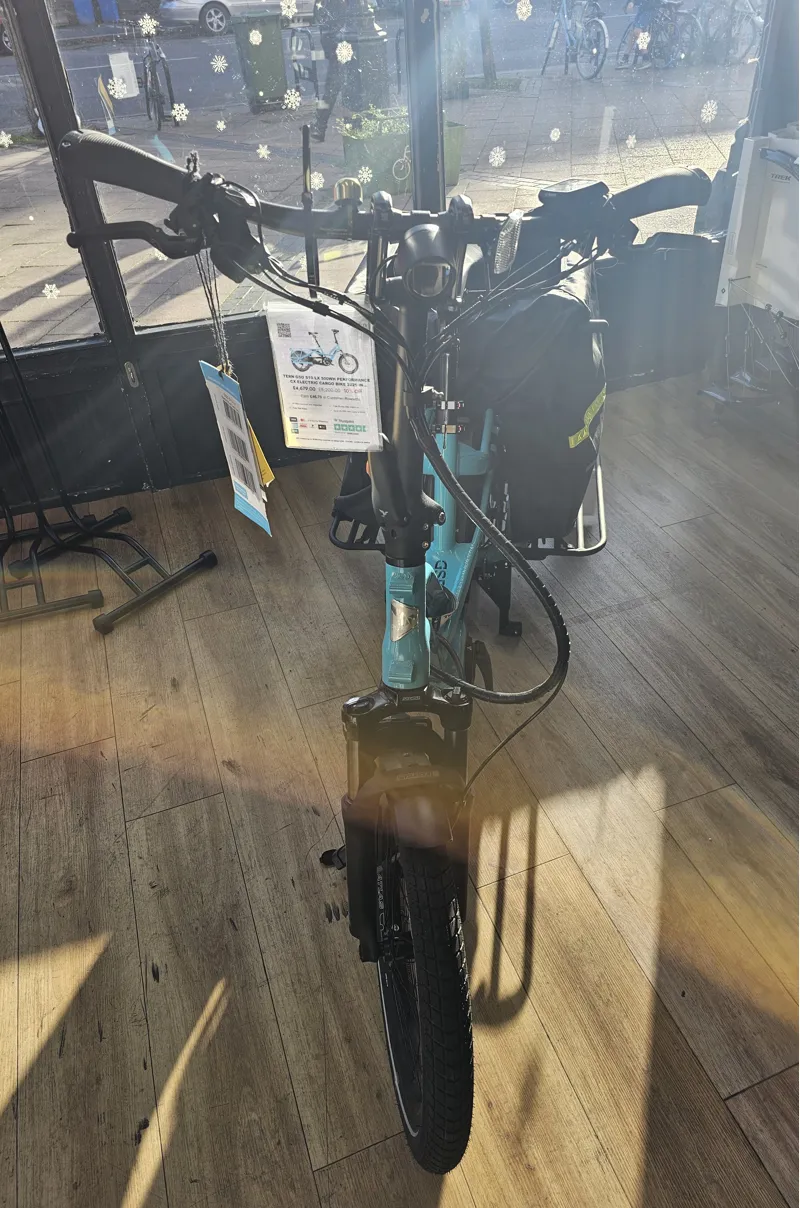 Tern GSD S10 LX 500wh Performance CX Electric Cargo Bike 2025 in Blue with Clubhouse Accessories-3