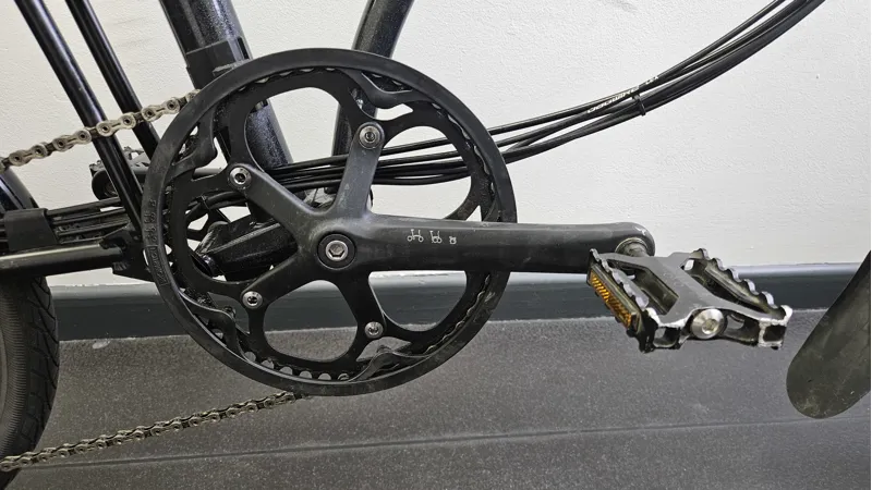 EX DEMO Brompton Electric P Line Explore 12 Speed Folding Bike High 2025 in Midnight Black-2