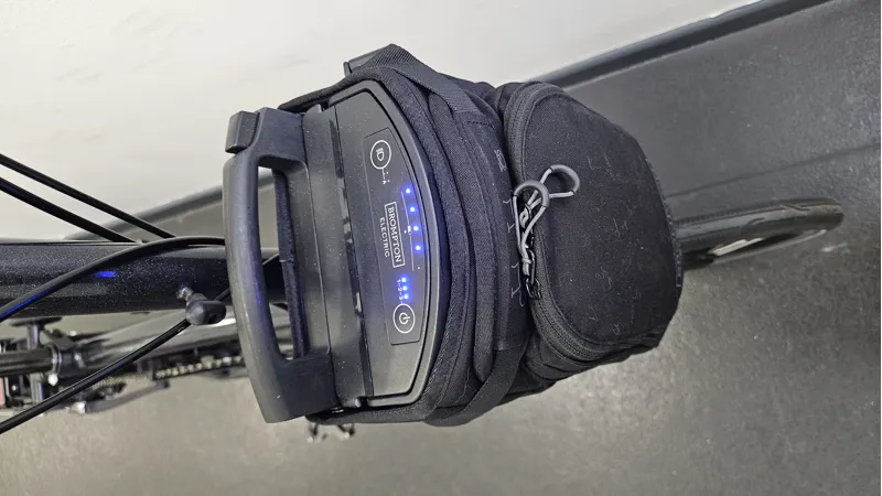 EX DEMO Brompton Electric P Line Explore 12 Speed Folding Bike High 2025 in Midnight Black-3