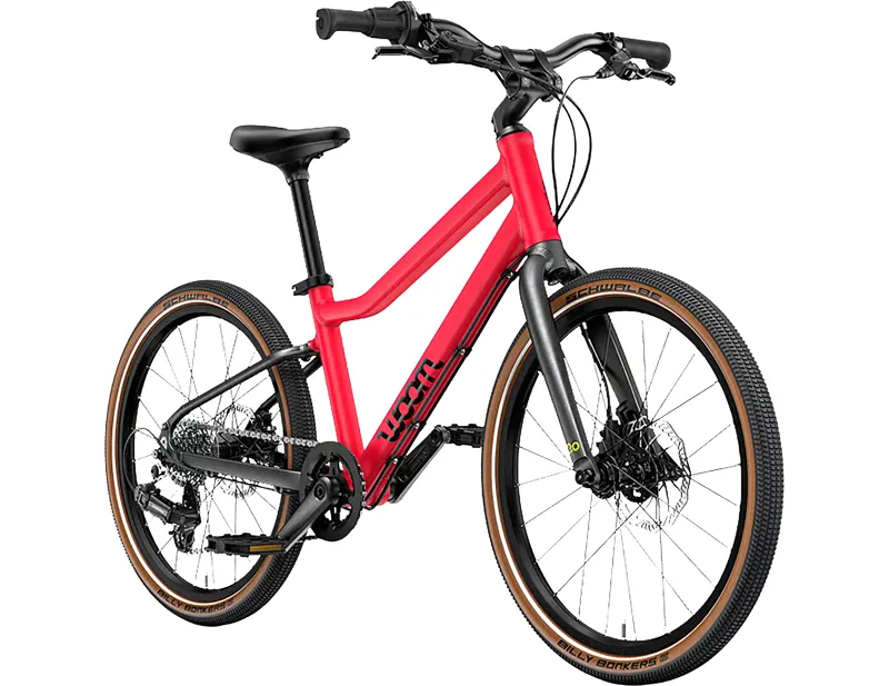 Woom Explore 4 Kids 20 inch Bike 2027 in neon pink-2