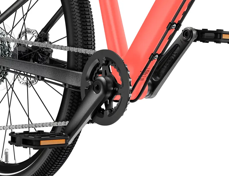 Woom Explore 4 Kids 20 inch Bike 2027 in neon coral-8
