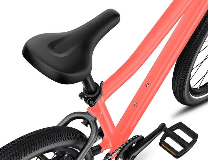 Woom Explore 4 Kids 20 inch Bike 2027 in neon coral-7
