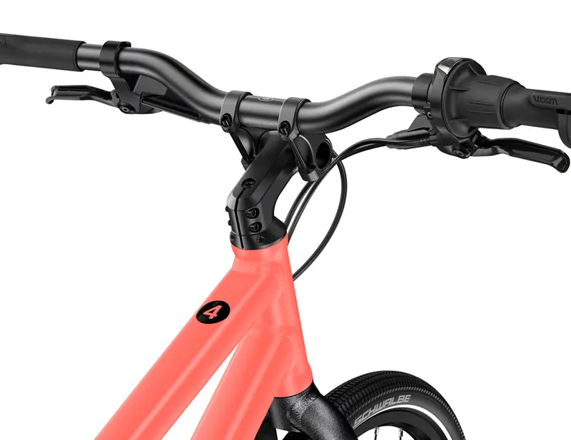 Woom Explore 4 Kids 20 inch Bike 2027 in neon coral-6