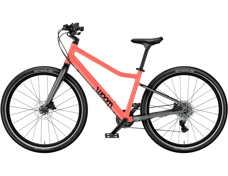 Woom Explore 5 Kids 24 inch Bike 2027 in neon coral-1