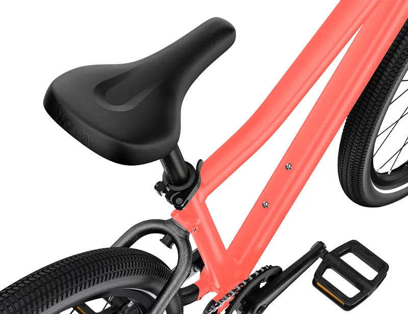 Woom Explore 5 Kids 24 inch Bike 2027 in neon coral-8