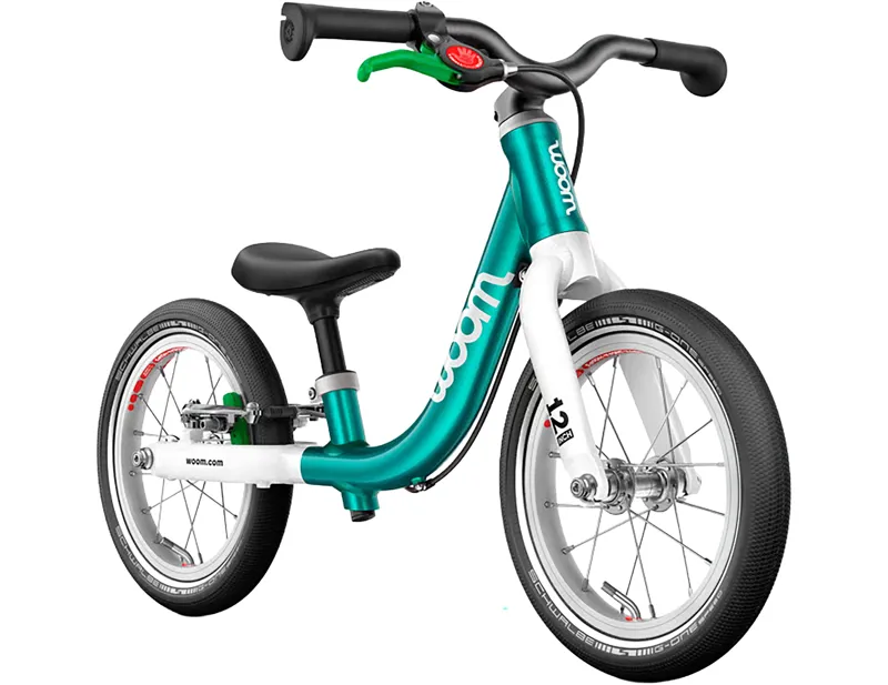 woom GO 1 12in Balance Bike 2027 in Metallic Turquoise-1