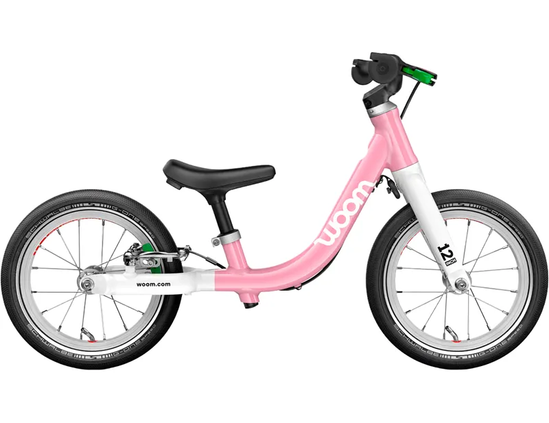 woom GO 1 12in Balance Bike 2027 in Powder Pink