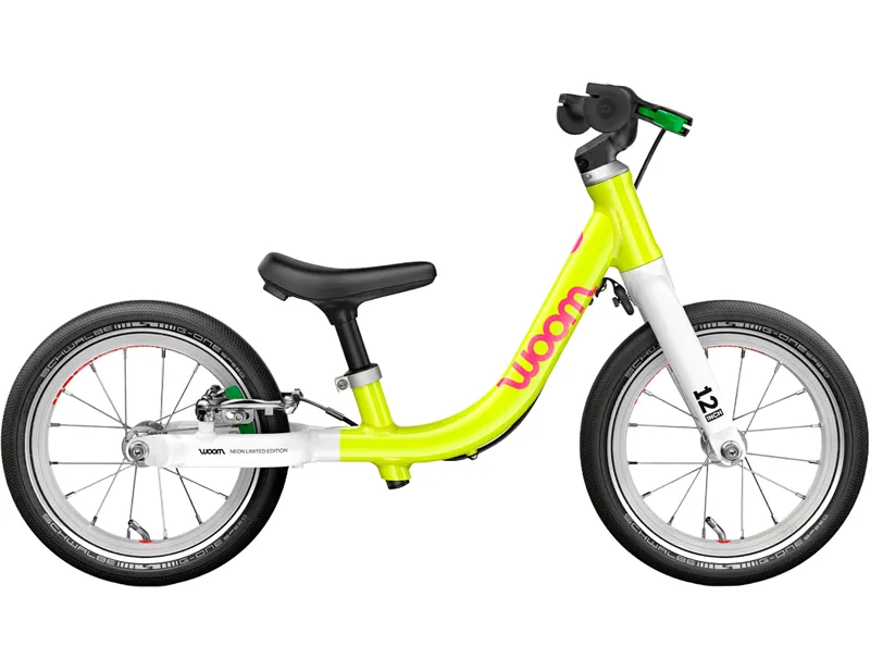 woom GO 1 12in Balance Bike 2027 in Neon Lime