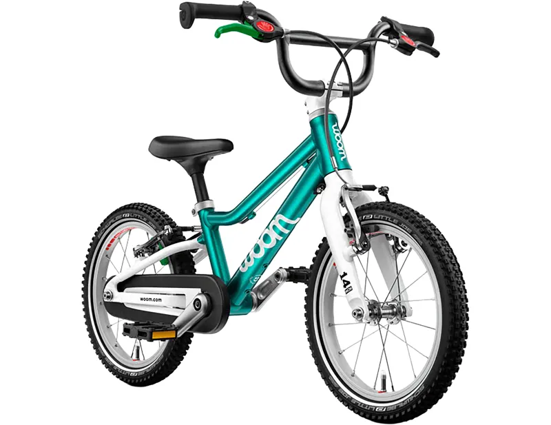 woom GO 2 14in Kids Bike 2027 in Metallic Turquoise-1