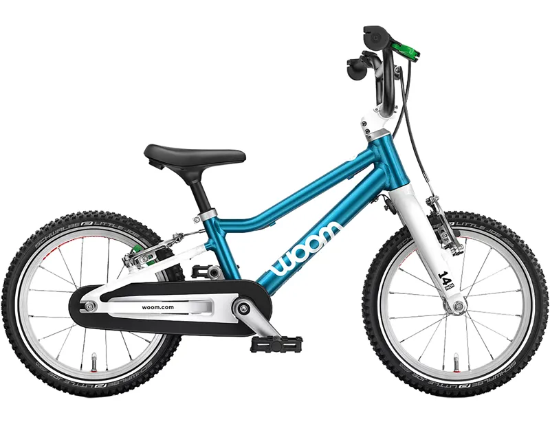 woom GO 2 14in Kids Bike 2027 in Metallic Blue