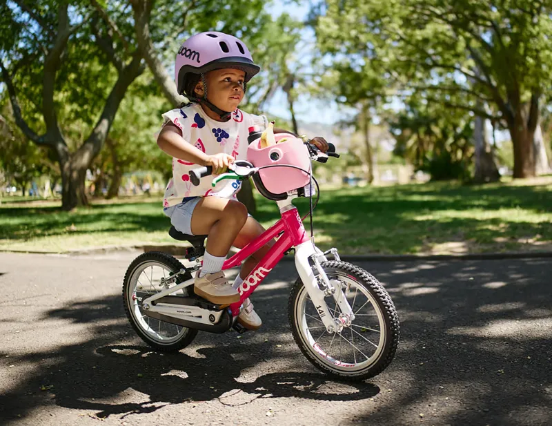Woom Go 2 14in Kids Bike 2027 in Hot Pink-10