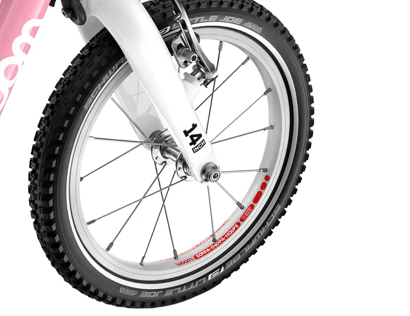 woom GO 2 14in Kids Bike 2027 in Powder Pink-8