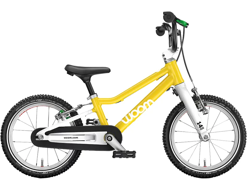 woom GO 2 14in Kids Bike 2027 in Vibrant Yellow