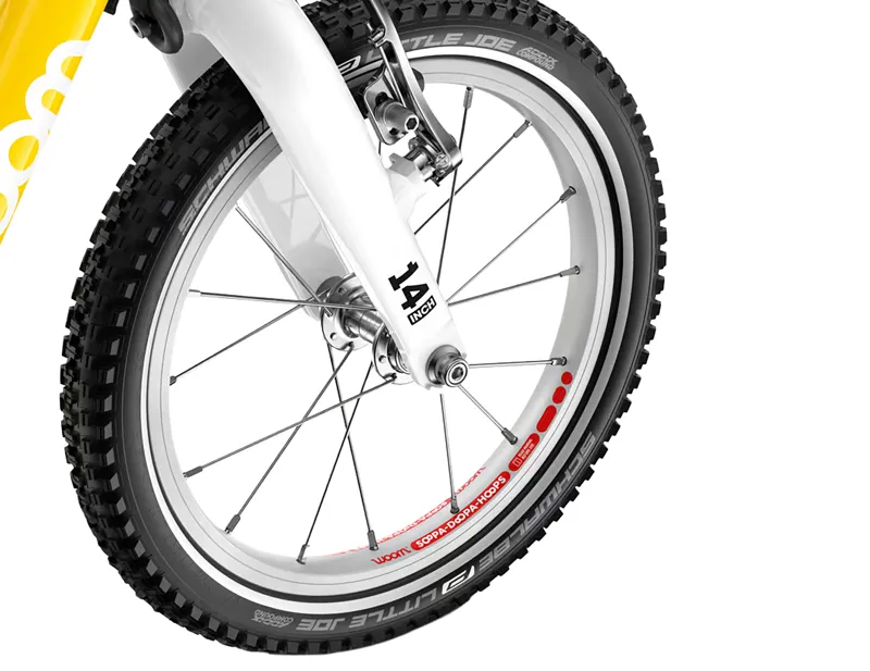 woom GO 2 14in Kids Bike 2027 in Vibrant Yellow-9