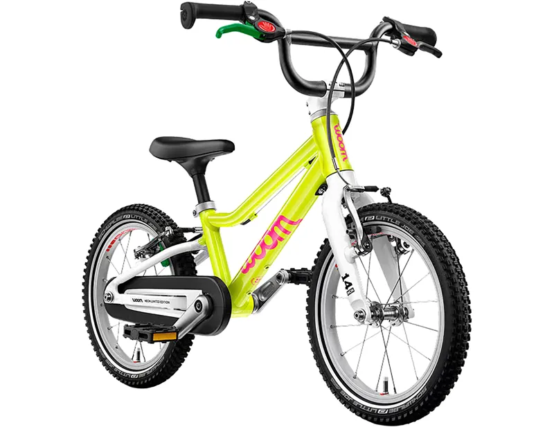woom GO 2 14in Kids Bike 2027 in Neon Lime-1