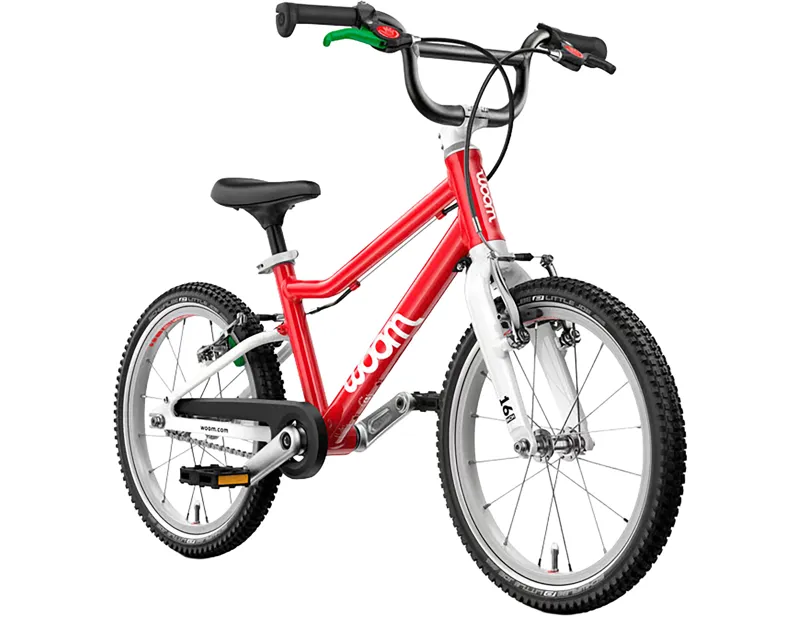 Woom Go 3 16in Kids Bike 2027 in Woom Red-1