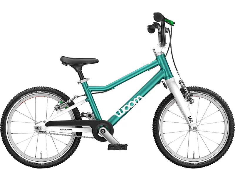 woom GO 3 16in Kids Bike 2027 in Metallic Turquoise