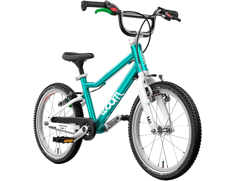 woom GO 3 16in Kids Bike 2027 in Metallic Turquoise-1