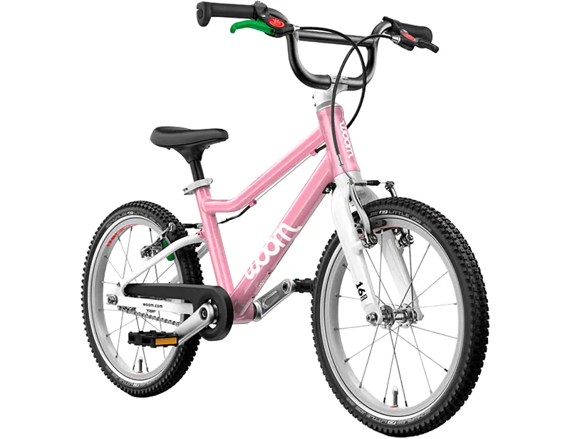 Woom Go 3 16in Kids Bike 2027 in Powder Pink-1