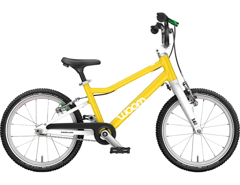 woom GO 3 16in Kids Bike 2027 in Vibrant Yellow
