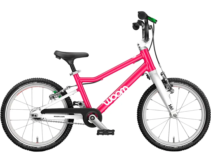 woom GO 3 AUTOMAGIC 16in Kids Bike 2027 in Hot Pink