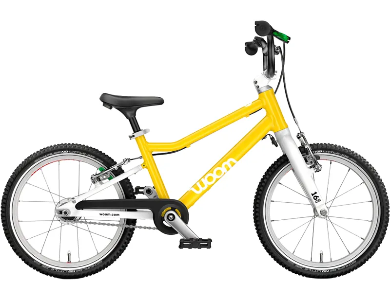 woom GO 3 AUTOMAGIC 16in Kids Bike 2027 in Vibrant Yellow