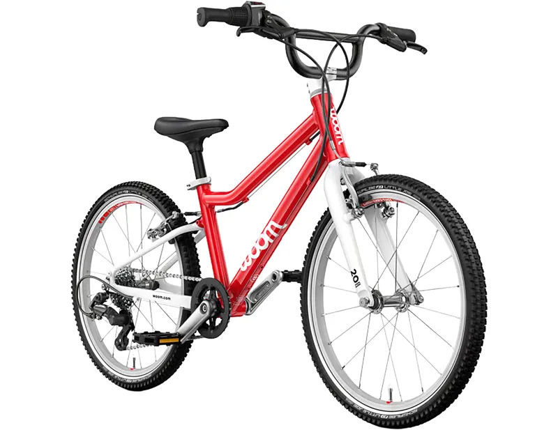 Woom Go 4 20in Kids Bike 2027 in Woom Red-1