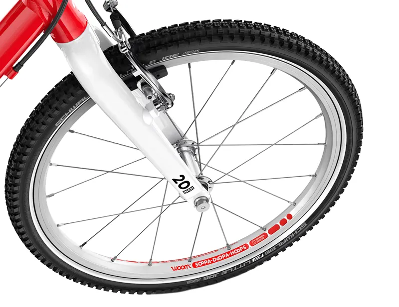 Woom Go 4 20in Kids Bike 2027 in Woom Red-4