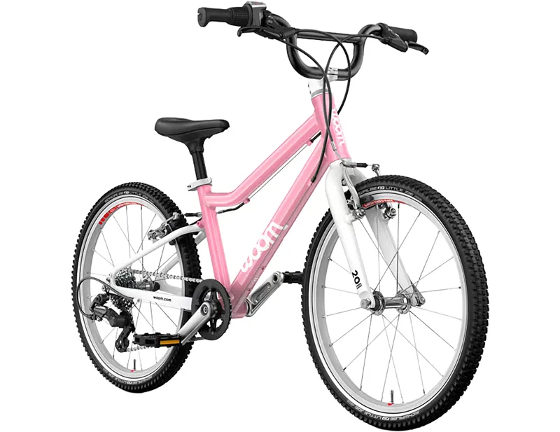 Woom Go 4 20in Kids Bike 2027 in Powder Pink-1