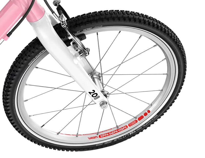 Woom Go 4 20in Kids Bike 2027 in Powder Pink-5