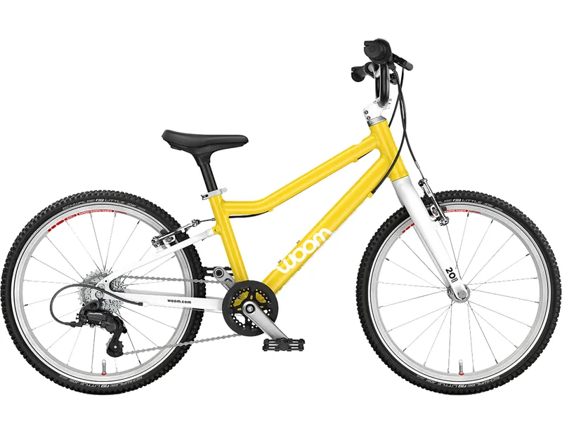 Woom Go 4 20in Kids Bike 2027 in Vibrant Yellow