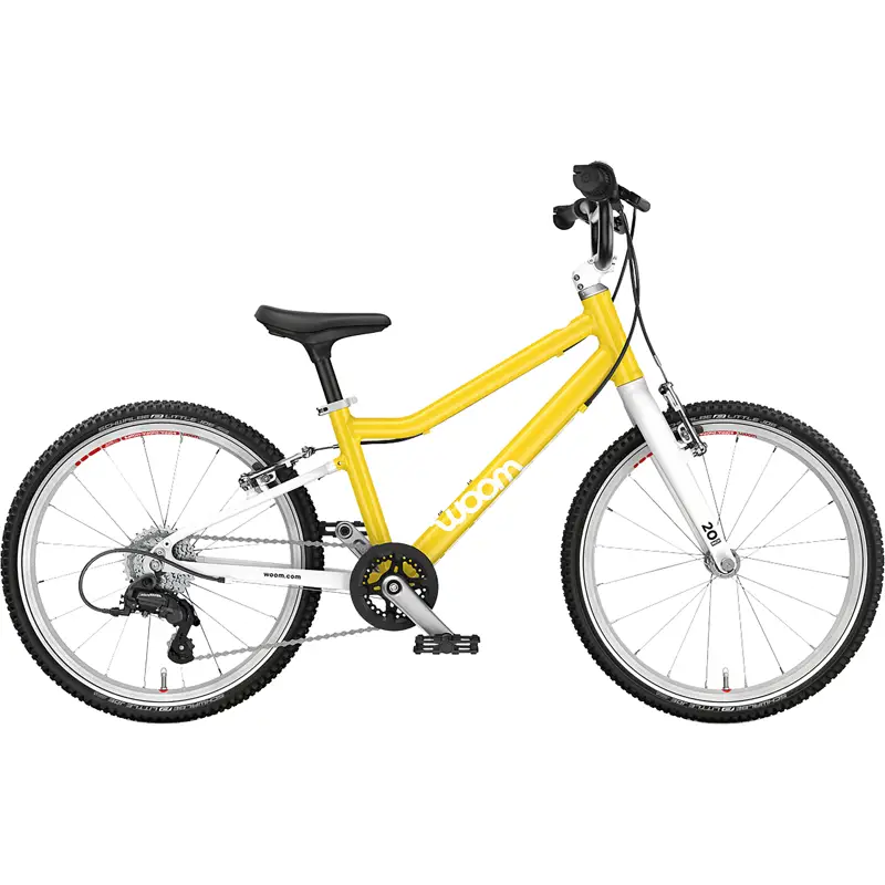 Balfes Bikes Woom Go 4 20in Kids Bike 2027 in Vibrant Yellow | Free postage over £30, £10 off first order, price match & 0% finance.