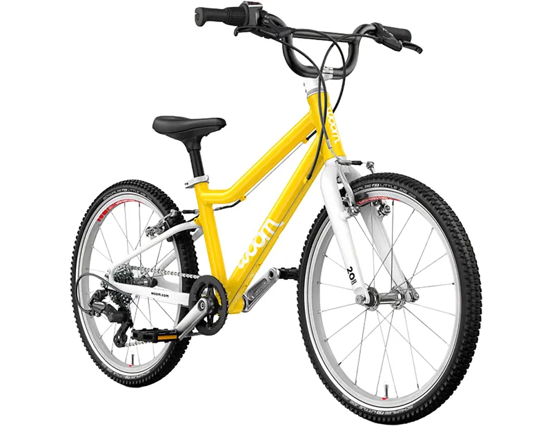 Woom Go 4 20in Kids Bike 2027 in Vibrant Yellow-1