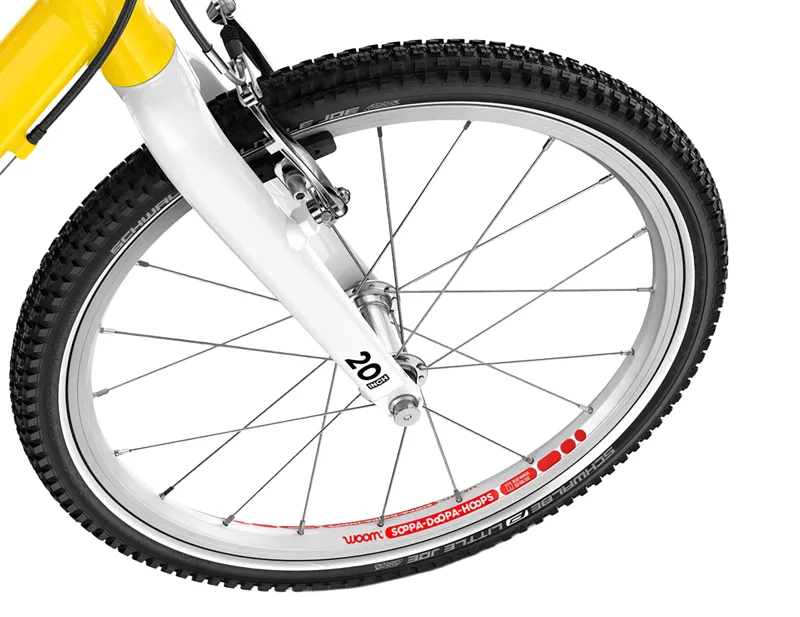Woom Go 4 20in Kids Bike 2027 in Vibrant Yellow-8