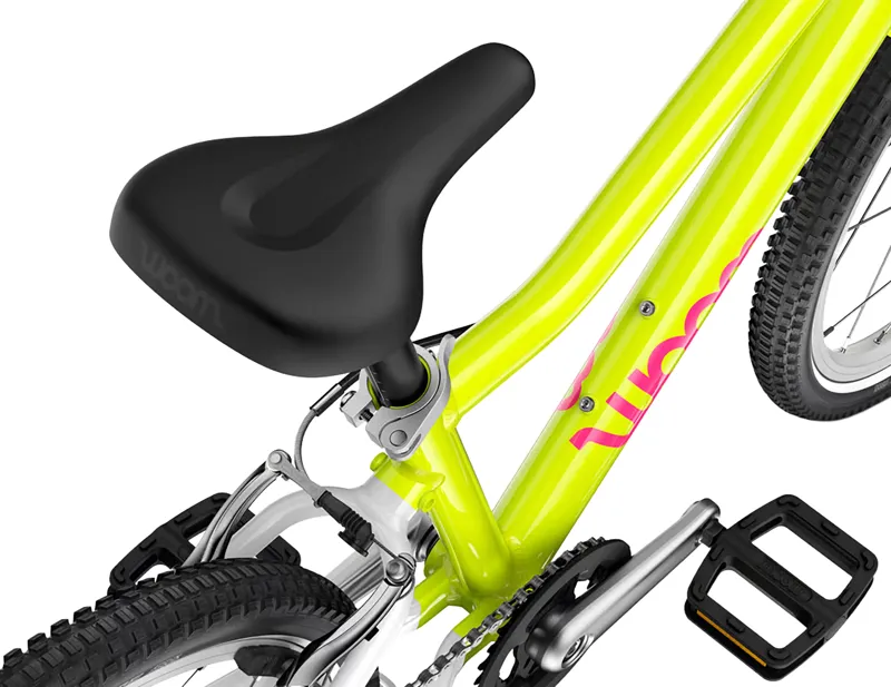 Woom Go 4 20in Kids Bike 2027 in Neon Lime-9